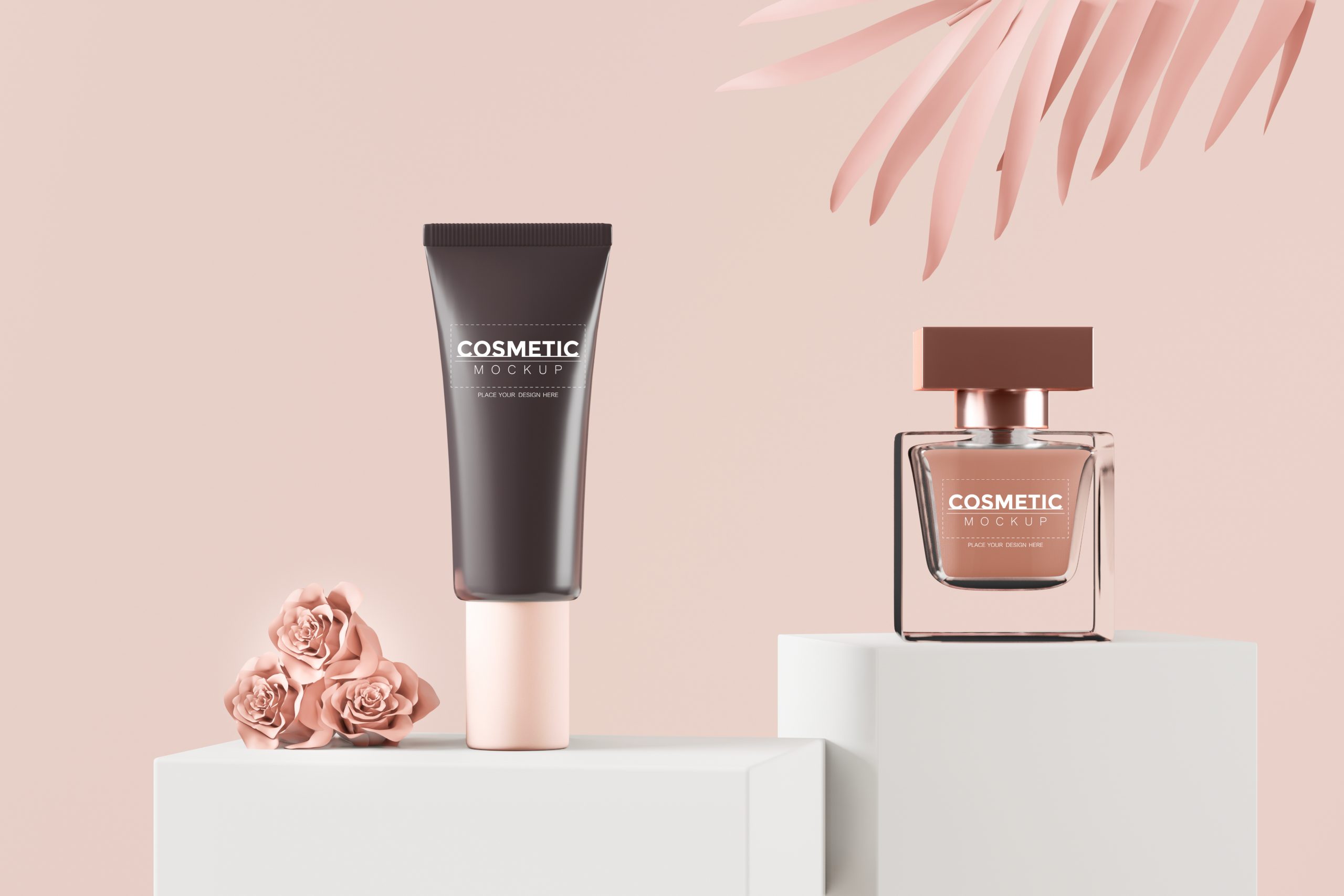 Cosmetic product Packaging PSD Mockup