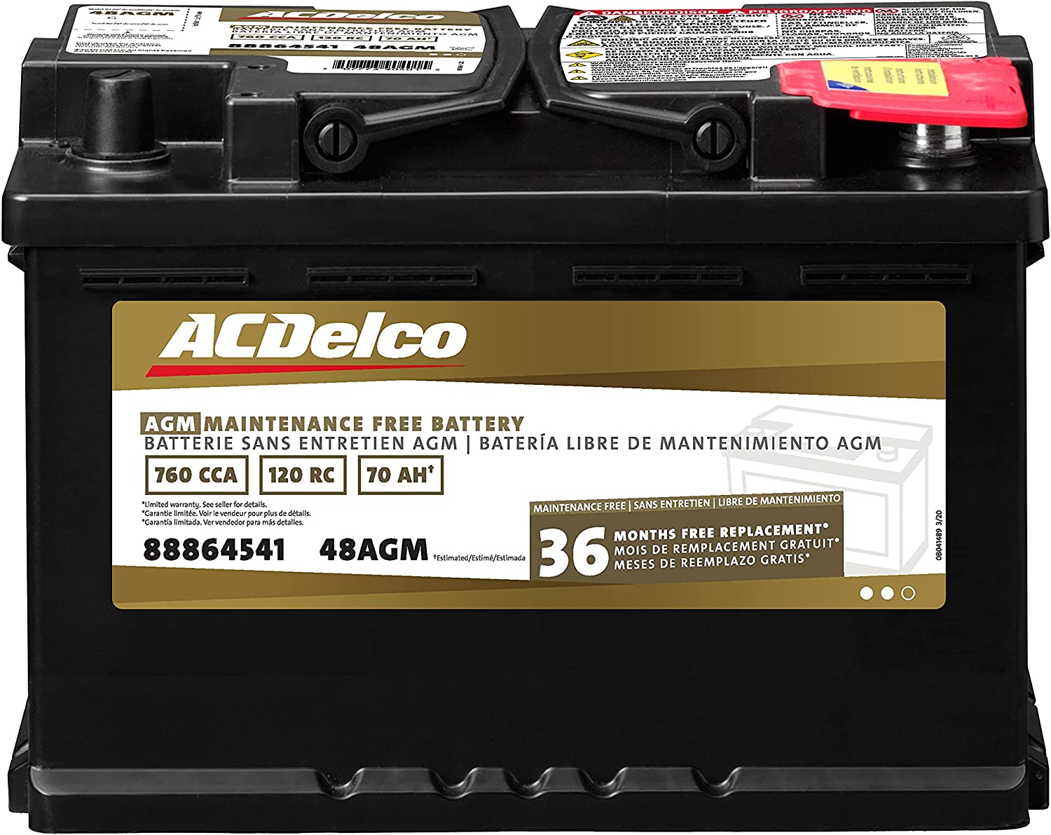 ACDelco Gold 48AGM <br> AGM BCI Group 48 Battery
